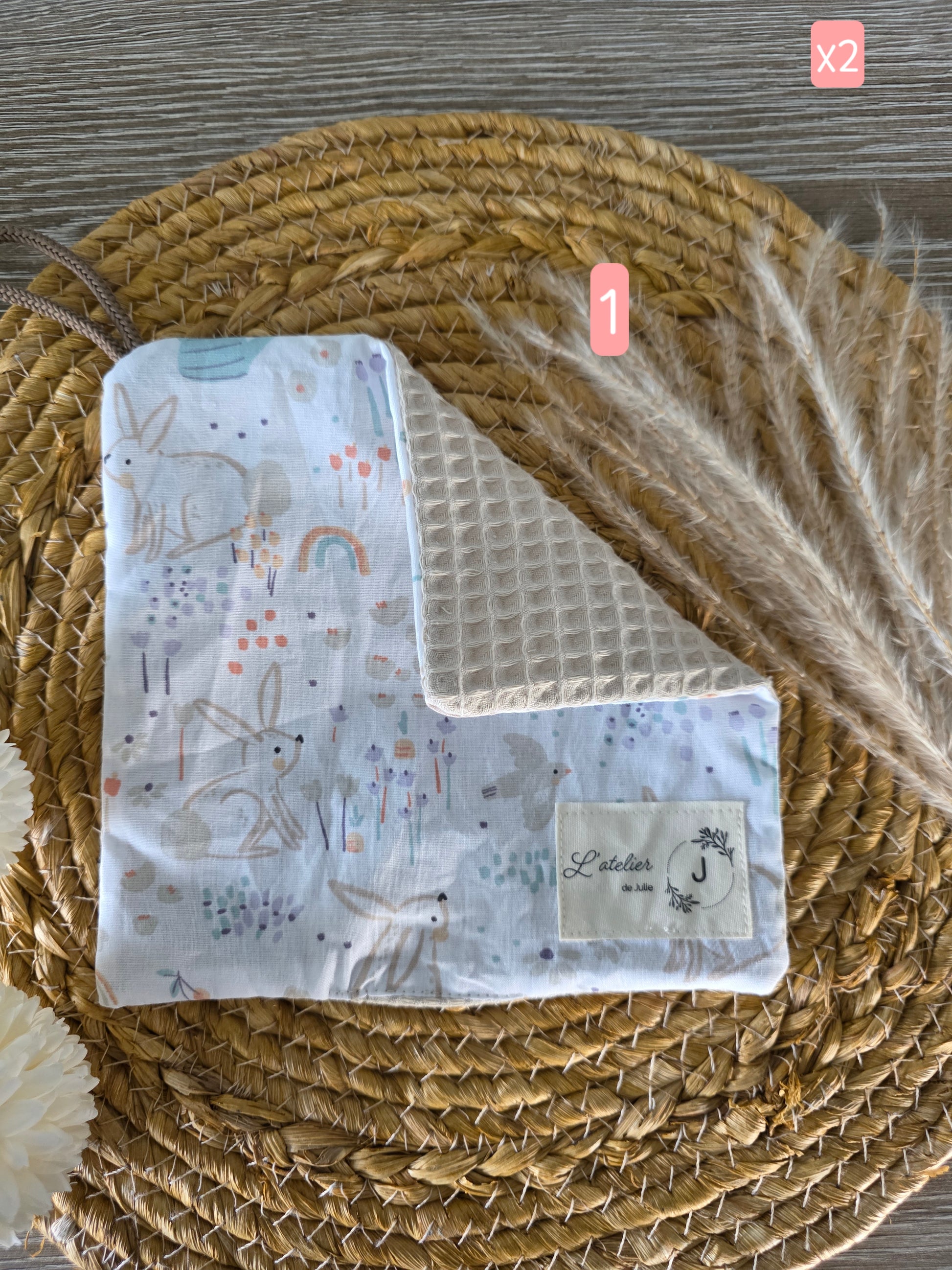 Doudou carré - en stock