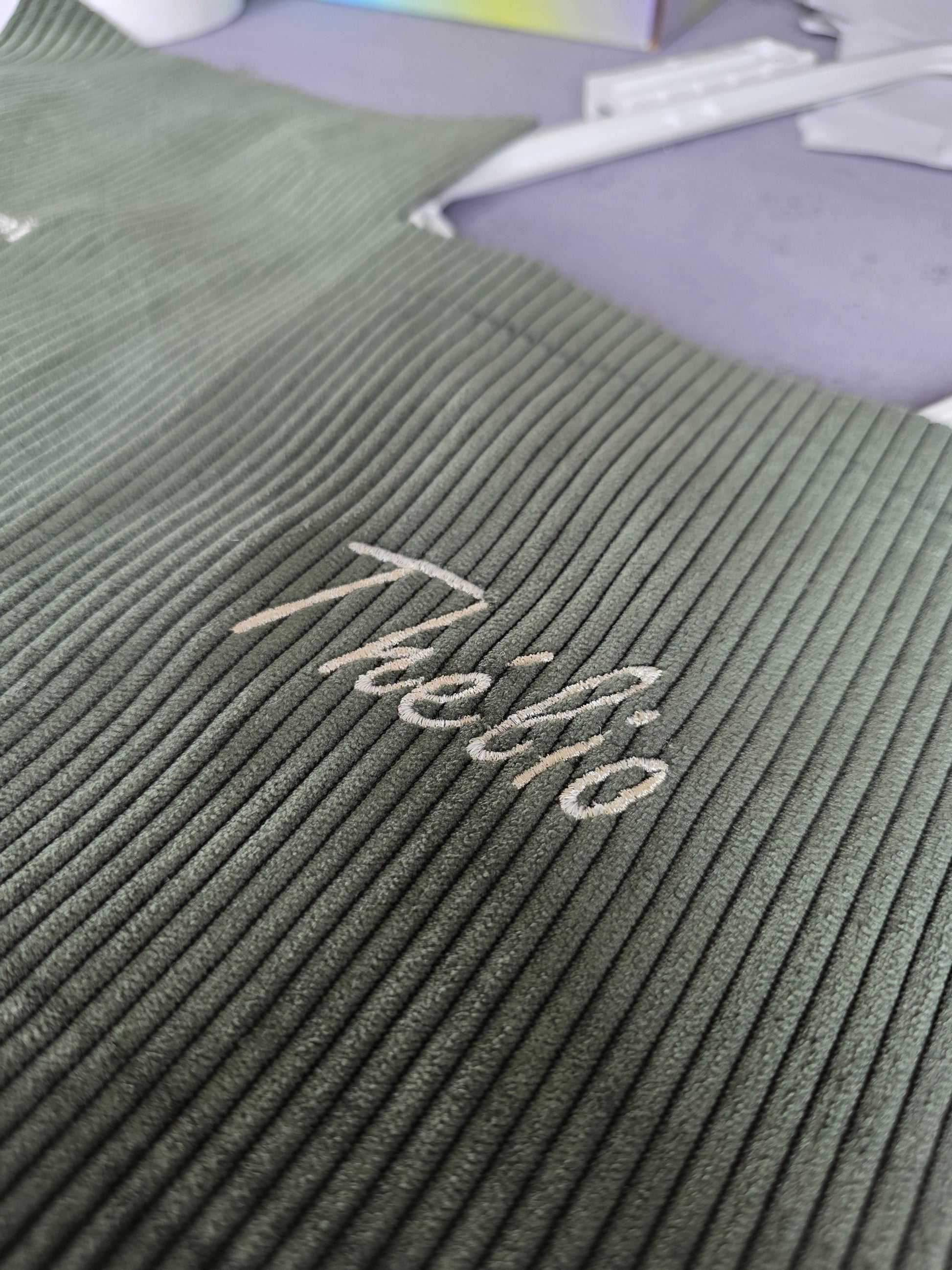 Broderie avec un prénom ou un mot